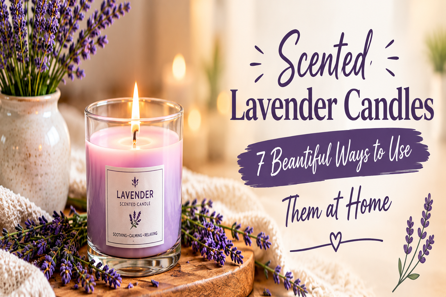 Scented Lavender Candles: 7 Beautiful Ways to Use Them at Home