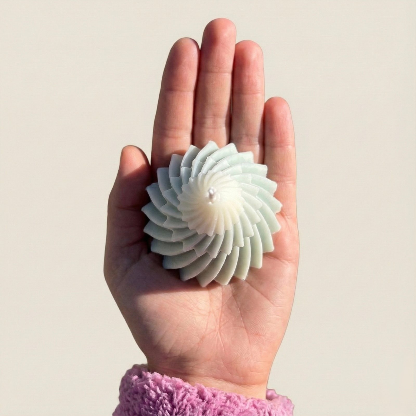 Christmas Tree Candle gradient green-white