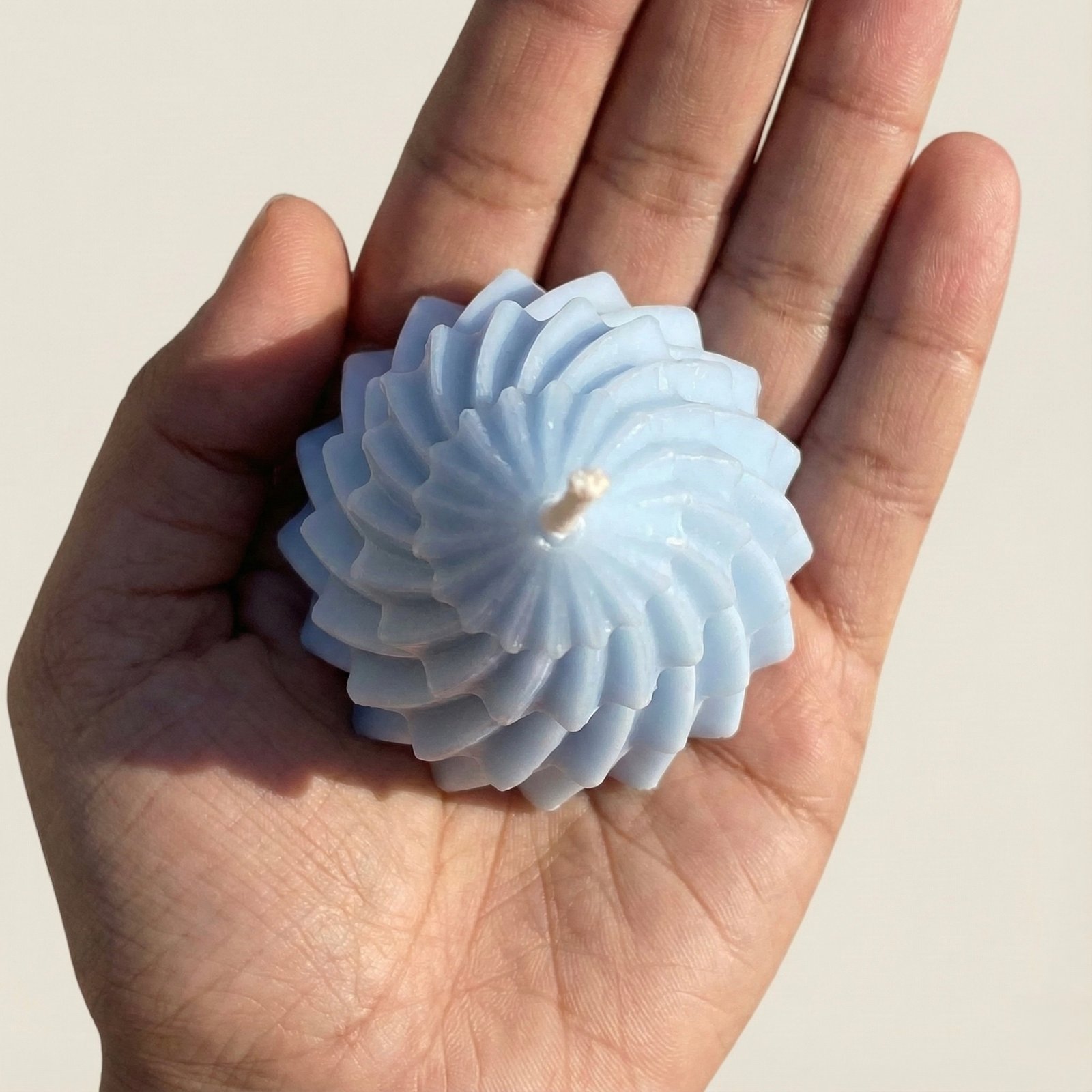 Christmas Tree Candle sky blue