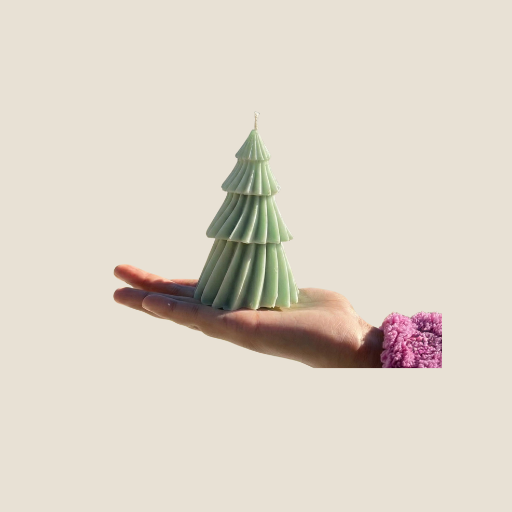 Christmas Tree Candle light green